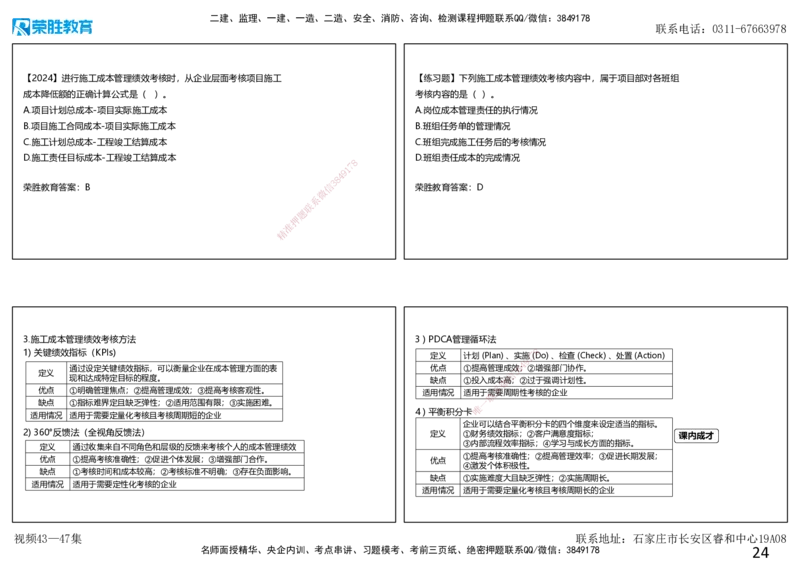 视频43&mdash;47集第6章建设工程成本管理（可打印版）_2026年一级建造师_2026年一建管理_2025年一建管理SVIP_02-基础精讲✿高端面授✿深度强化_13-管理《教材精讲班》大微RS_讲义