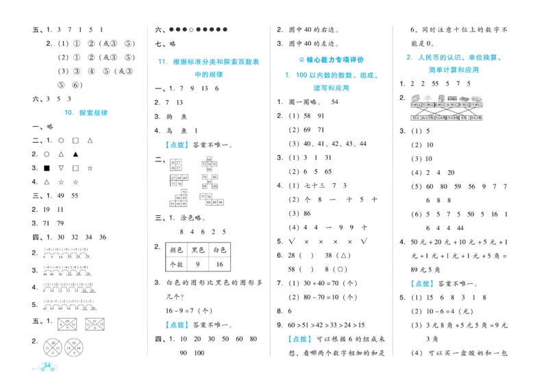 《好卷》数学试卷-数学1年级下册（BJ）_一年级上下册资料_小学一年级学习资料-25年更新版_1-04、小学一年级数学下册_1-4-2、练习题、作业、试题、试卷_北京课改版_电子册类