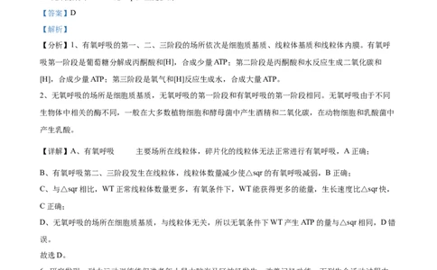 2024年高考生物试卷（广东）（解析卷）_生物历年高考真题_新&middot;Word版2008-2025&middot;高考生物真题_生物（按年份分类）2008-2025_2024&middot;高考生物真题