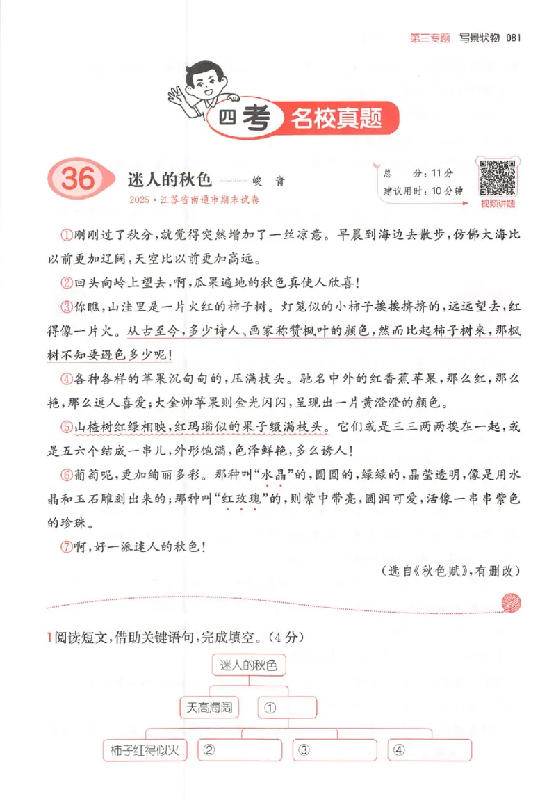 25秋一本小语阅读训练100篇三年级_25秋《一本小学语文阅读训练100篇第13版》1-6_一本小语阅读训练100篇3年级