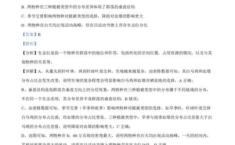 2024年高考生物试卷（安徽）（解析卷）_生物历年高考真题_新&middot;PDF版2008-2025&middot;高考生物真题_生物（按年份分类）2008-2025_2024&middot;高考生物真题
