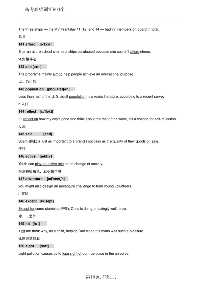 英语08高考英语800个高频词_S054高中英语备考必备学习资料包