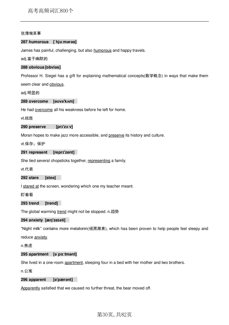 英语08高考英语800个高频词_S054高中英语备考必备学习资料包