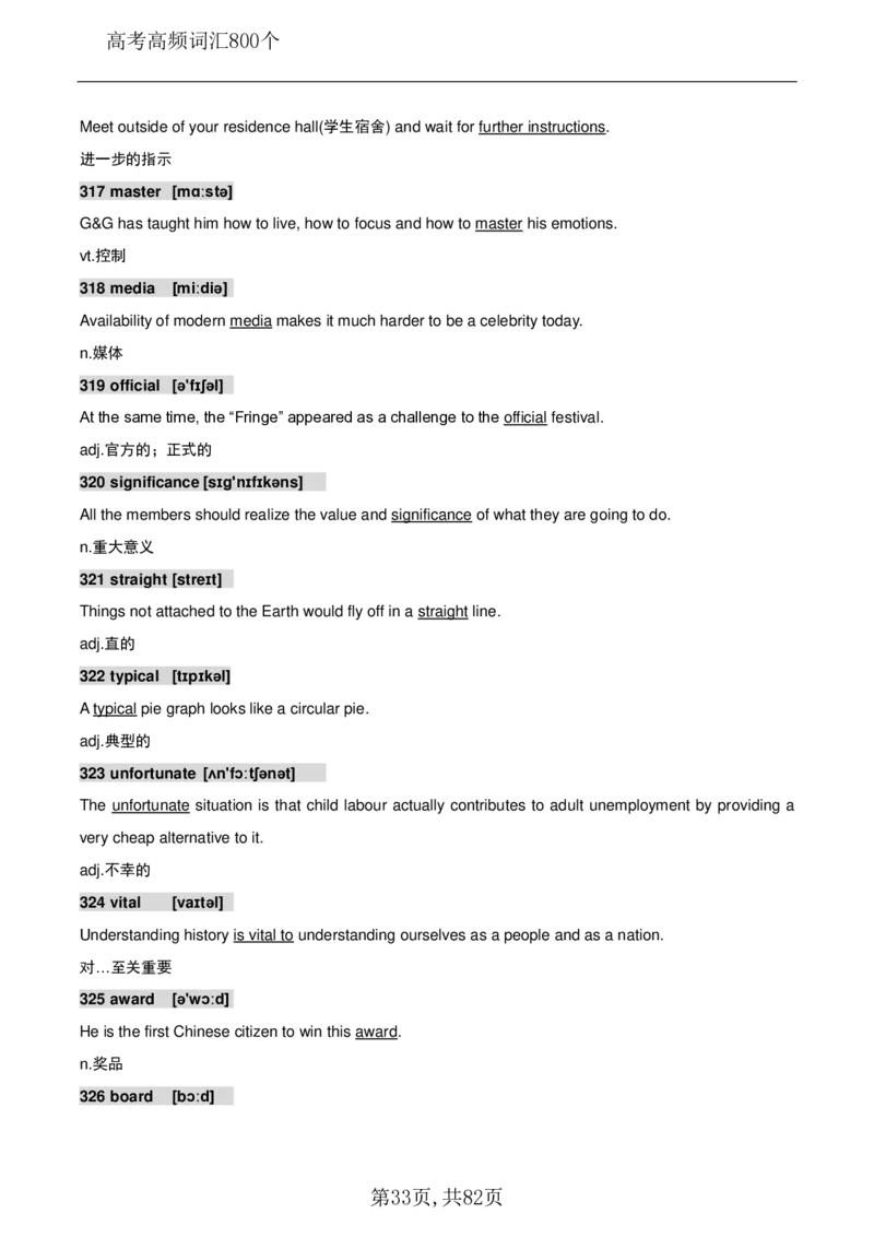 英语08高考英语800个高频词_S054高中英语备考必备学习资料包
