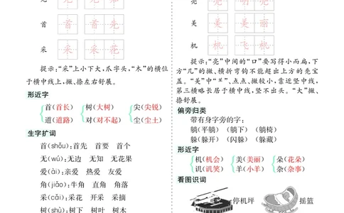 第六单元核心考点清单_一年级语文下册（统编版）_老课标资料_知识总结_单元核心考点清单