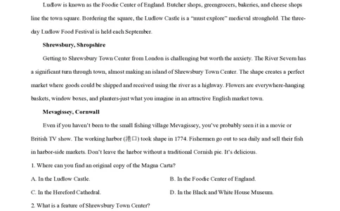 2025年高考英语试卷（全国Ⅱ卷）（空白卷）_英语历年高考真题_新&middot;PDF版2008-2025&middot;高考英语真题_英语（按年份分类）2008-2025_2025&middot;高考英语真题