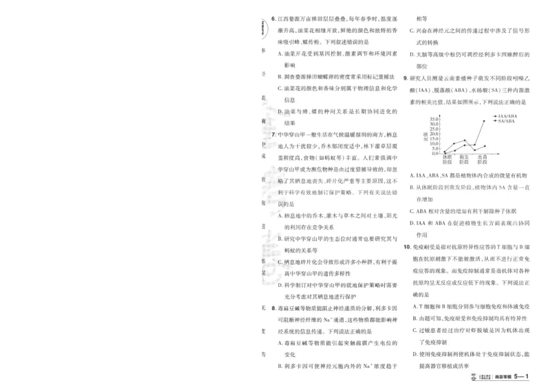 2025《金考卷&middot;特快专递&middot;第3期&middot;生物》A4_2025高中教辅（后续还会更新新习题试卷）_2025版《金考卷特快专递》_2025版金考卷特快专递第三期生物