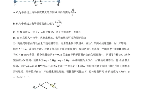 2024年高考物理试卷（海南）（空白卷）_物理历年高考真题_新&middot;PDF版2008-2025&middot;高考物理真题_物理（按年份分类）2008-2025_2024&middot;高考物理真题