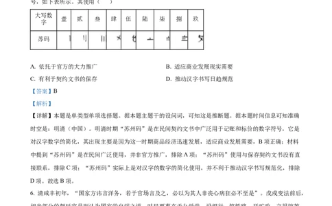 2024年高考历史试卷（贵州）（解析卷）_历史历年高考真题_新&middot;Word版2008-2025&middot;高考历史真题_历史（按年份分类）2008-2025_2024&middot;历史高考真题(1)