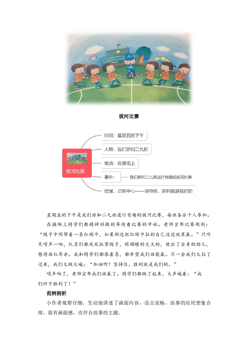 第七单元写话：儿童生活（技法+范文+素材）（统编版）_一年级语文上册（统编版）_单元写作能力提升_老课标