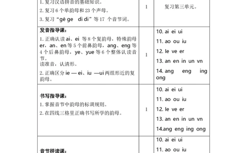 第四单元（教学计划）-一年级语文上册（统编版.2024秋）_一年级语文上册（统编版）_大单元教学课件+教学设计+作业设计+教学计划