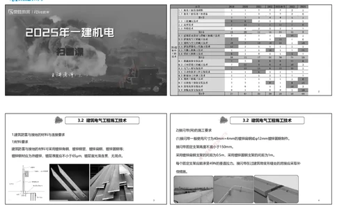 视频02&mdash;03集第3章建筑机电工程施工技术1（可打印版）_2026年一级建造师_2026年一建机电_2025年一建机电SVIP_04-冲刺串讲✿考点强化✿小灶集训_讲义