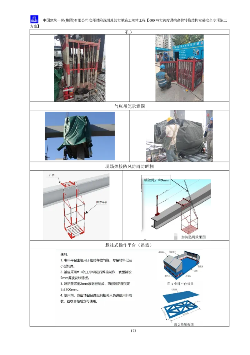 安邦财险深圳总部大厦施工主体工程600吨大跨度悬挑高位转换结构安装安全专项施工方案_2021-2023年优秀施组方案_施工方案_1-钢结构安装专项施工方案正文