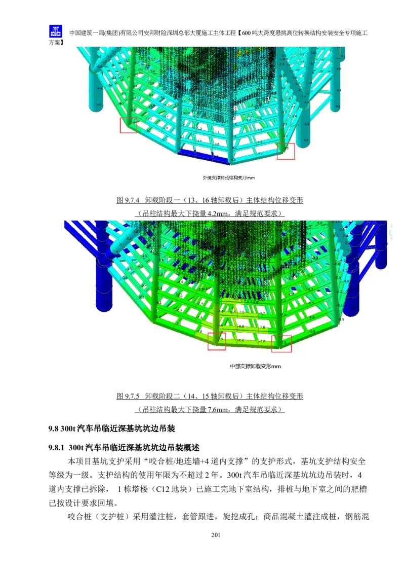 安邦财险深圳总部大厦施工主体工程600吨大跨度悬挑高位转换结构安装安全专项施工方案_2021-2023年优秀施组方案_施工方案_1-钢结构安装专项施工方案正文