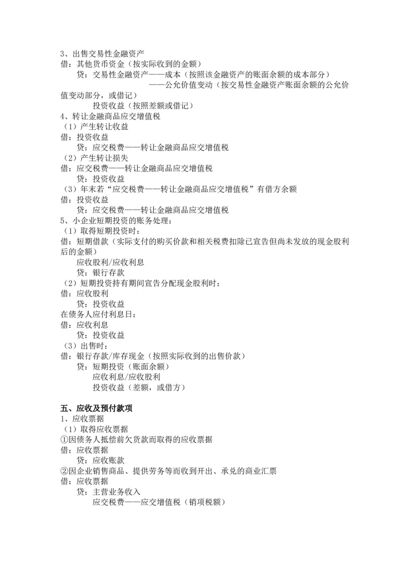 2026年初级会计分录大全_26初级会计资料包_分录大全