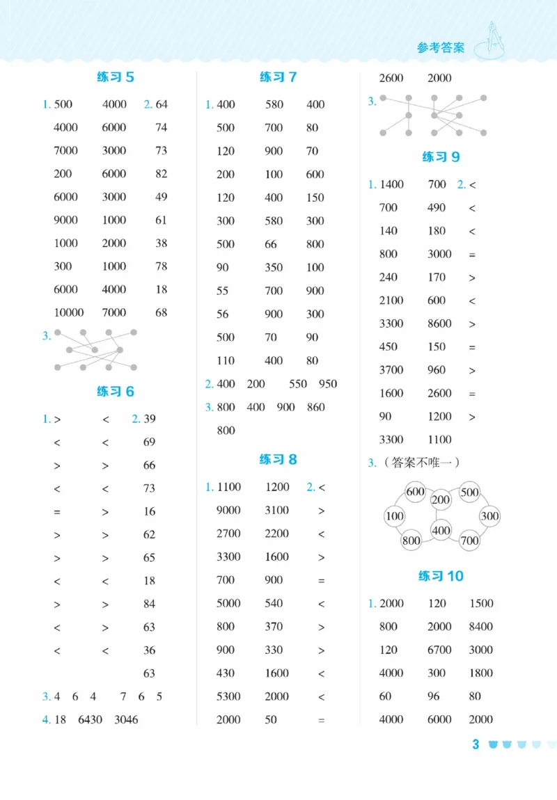 《星级口算天天练》数学2年级下册（63QD）_二年级上下册资料_小学二年级学习资料-25年更新版_2-04、小学二年级数学下册_2-4-2、练习题、作业、试题、试卷_青岛版63_电子册类