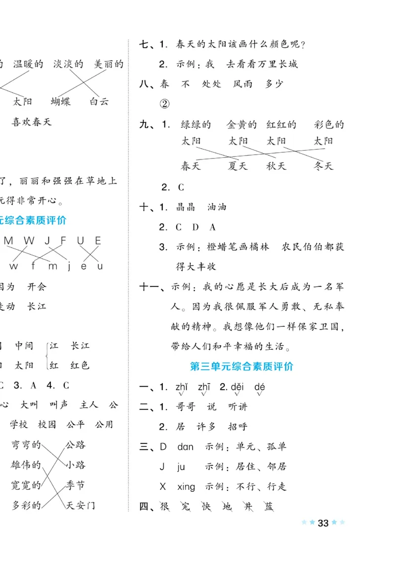 《好卷》语文1年级下册（RJ）(2)_一年级上下册资料_小学一年级学习资料-25年更新版_1-02、小学一年级语文下册_3-6-2-2、练习题、作业、专项、试卷_部编（人教）版_电子册类