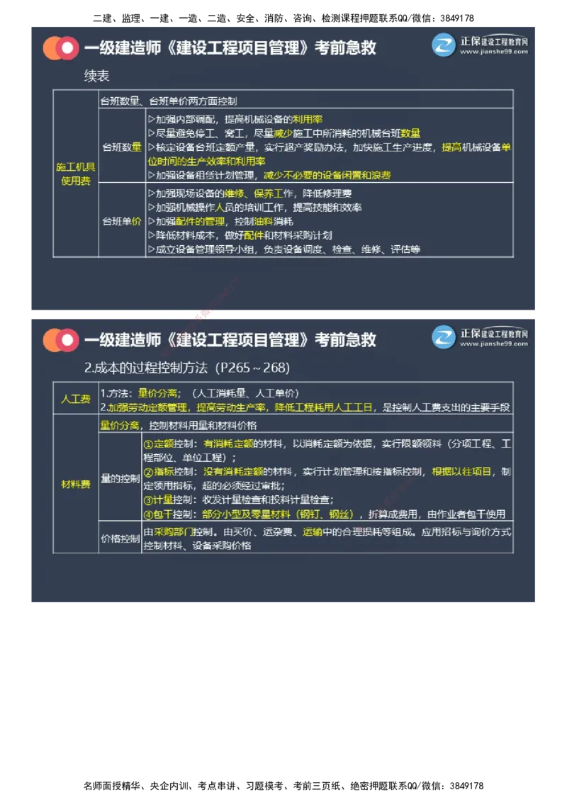 课件_2026年一级建造师_2026年一建管理_2025年一建管理SVIP_04-冲刺串讲✿考点强化✿小灶集训_69-管理《考前急救班》黄秋娟JG_2025年一级建造师《项目管理》考前急救直播-2