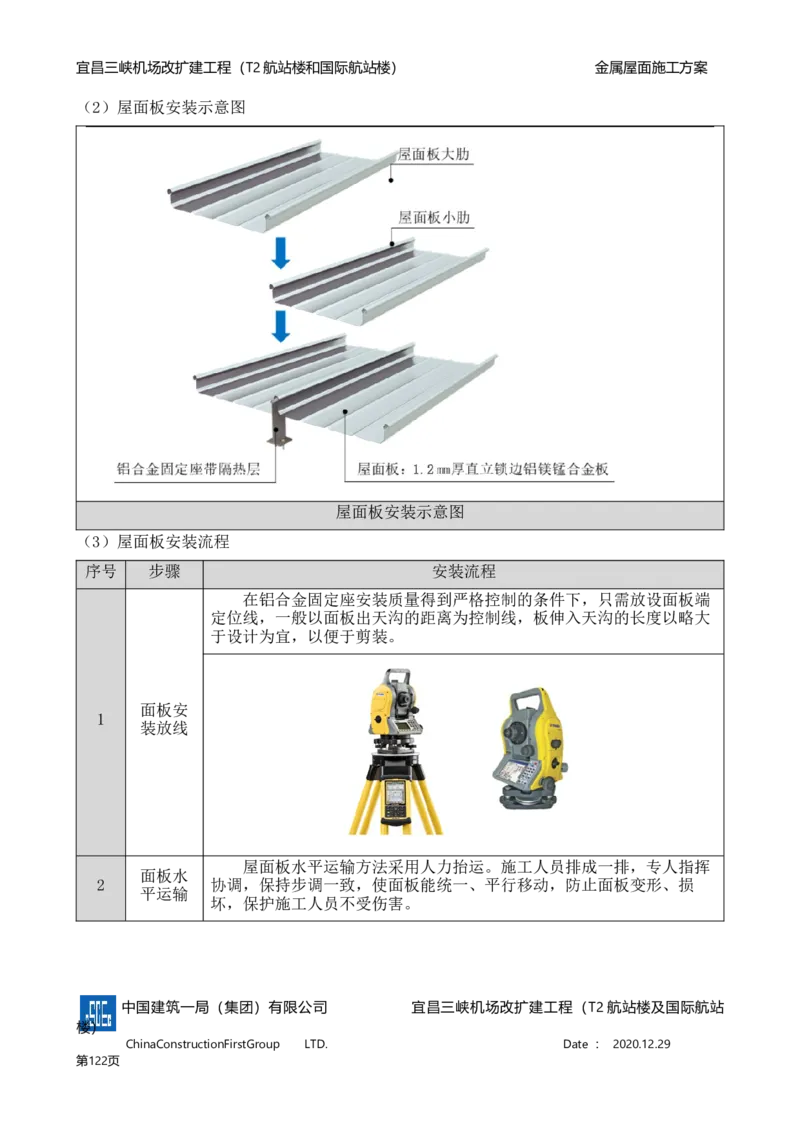 宜昌三峡机场金属屋面施工方案_2021-2023年优秀施组方案_施工方案_方案08-宜昌三峡机场航站楼曲形金属屋面施工方案