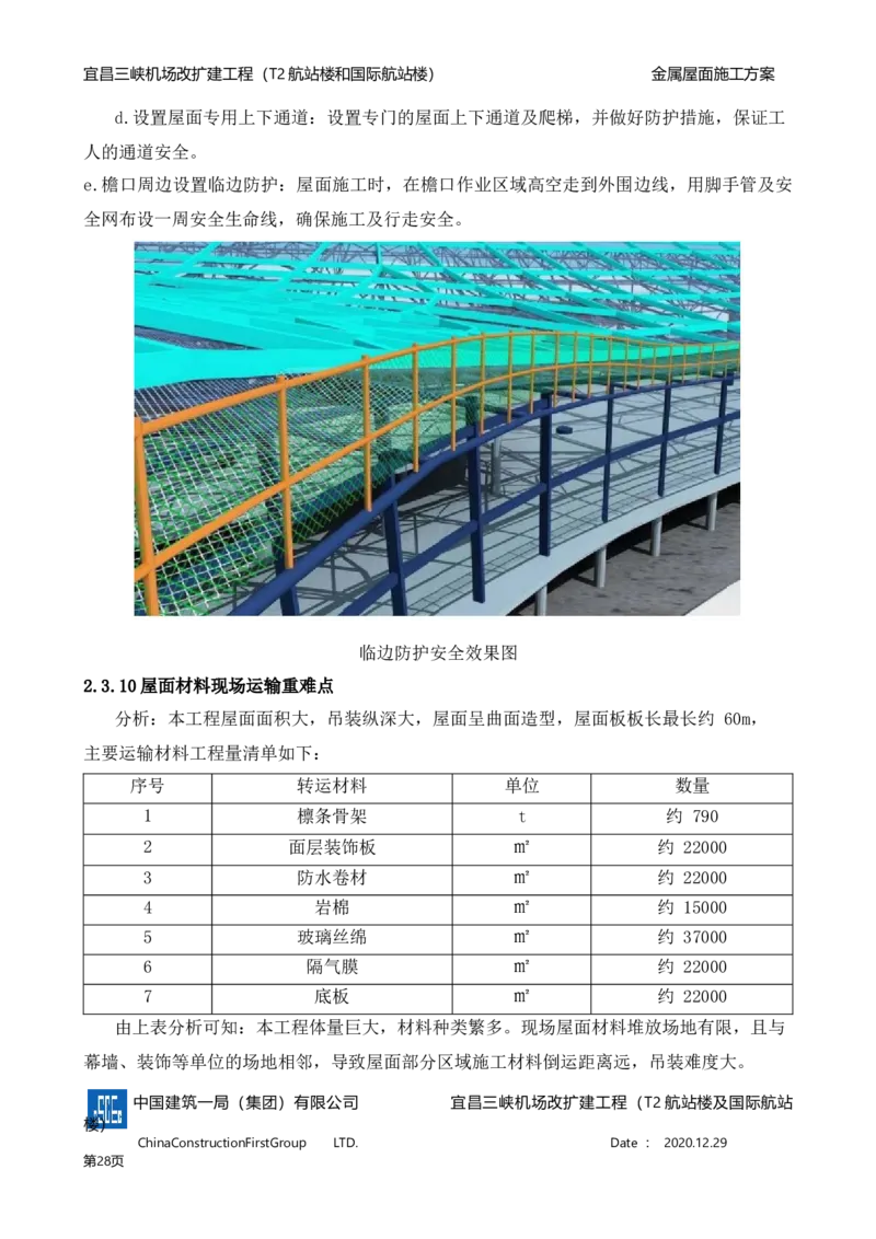 宜昌三峡机场金属屋面施工方案_2021-2023年优秀施组方案_施工方案_方案08-宜昌三峡机场航站楼曲形金属屋面施工方案