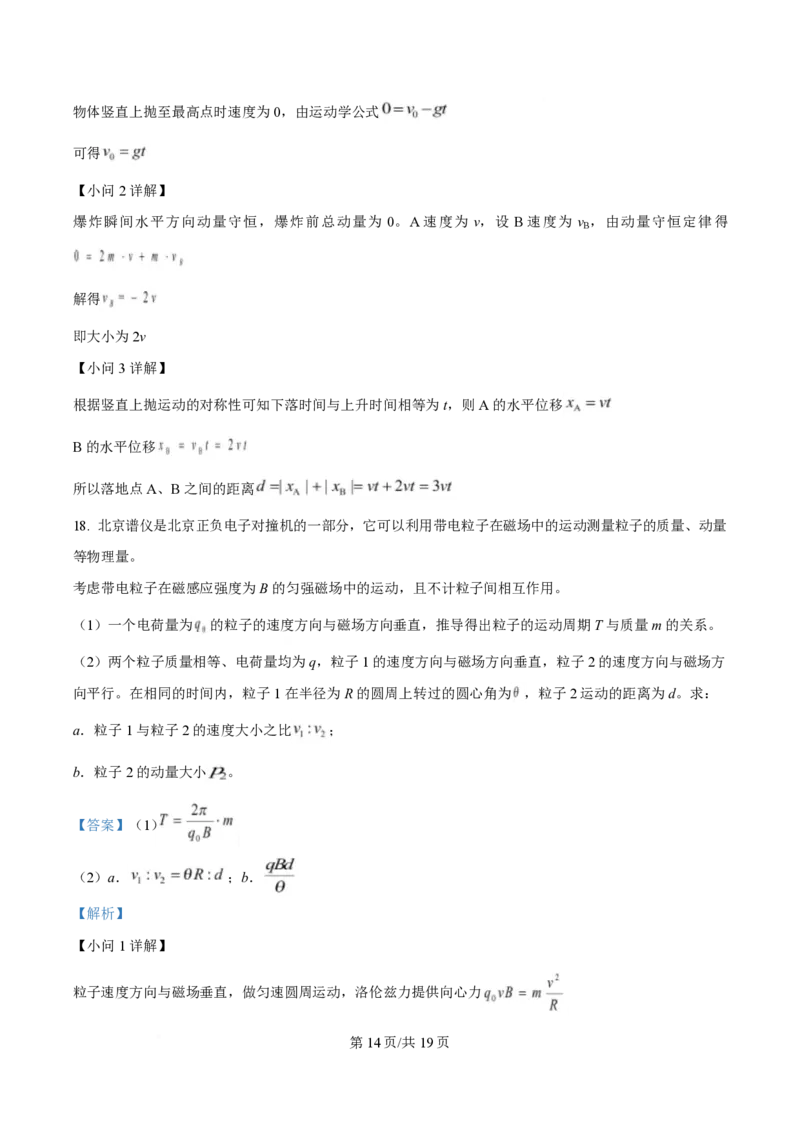 2025年高考物理试卷（北京卷）（解析卷）_物理历年高考真题_新&middot;PDF版2008-2025&middot;高考物理真题_物理（按年份分类）2008-2025_2025&middot;高考物理真题
