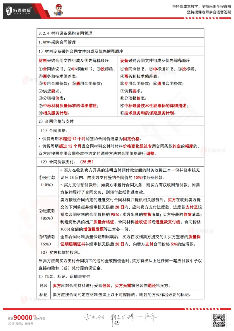 2025.4.20佑森教育林子婷授课一建项目管理《第三章》专用讲义，版权所有，侵权必究_2026年一级建造师_2026年一建管理_2025年一建管理SVIP_02-基础精讲✿高端面授✿深度强化