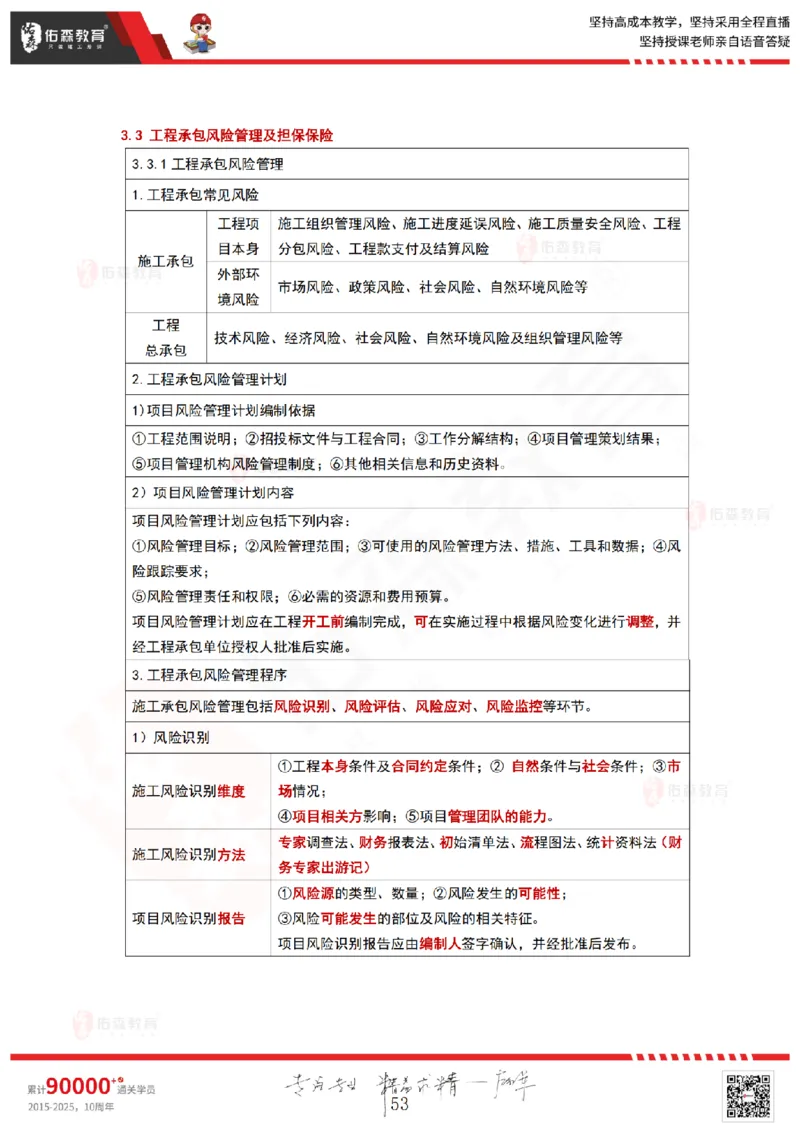 2025.4.20佑森教育林子婷授课一建项目管理《第三章》专用讲义，版权所有，侵权必究_2026年一级建造师_2026年一建管理_2025年一建管理SVIP_02-基础精讲✿高端面授✿深度强化