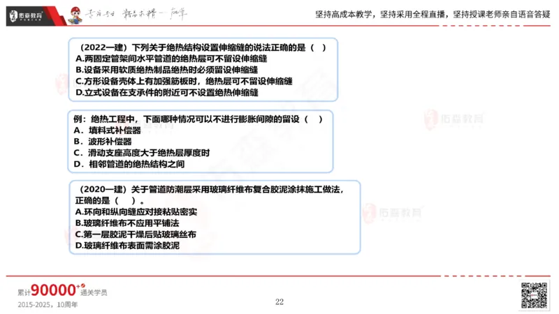 2025.5.3佑森教育丁雷授课一建机电实务《防腐蚀、绝热》专用讲义，版权所有，侵权必究_2026年一级建造师_2026年一建机电_2025年一建机电SVIP_02-基础精讲✿高端面授✿深度强化