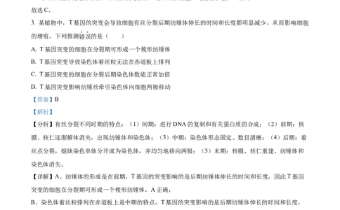 2024年高考生物试卷（江西）（解析卷）_生物历年高考真题_新&middot;Word版2008-2025&middot;高考生物真题_生物（按年份分类）2008-2025_2024&middot;高考生物真题