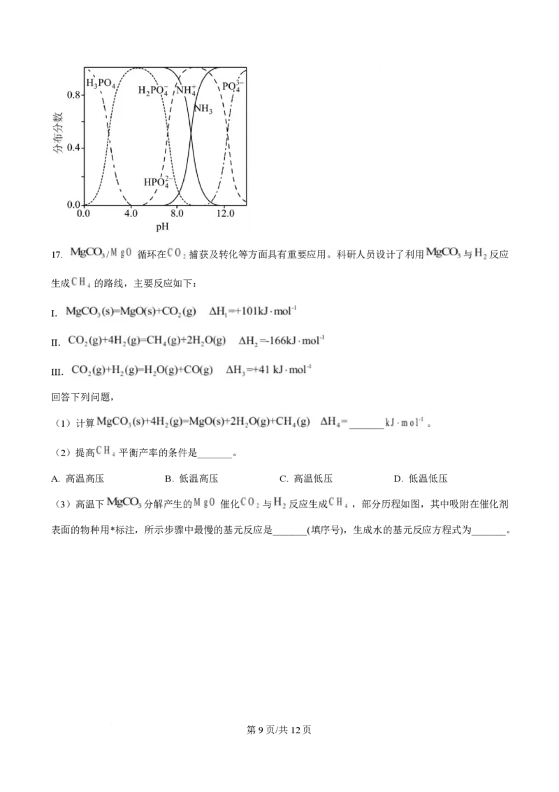 2025年高考化学试卷（陕晋青宁卷）（空白卷）_历年高考真题合集_化学历年高考真题_新&middot;PDF版2008-2025&middot;高考化学真题_化学（按年份分类）2008-2025_2025&middot;高考化学真题