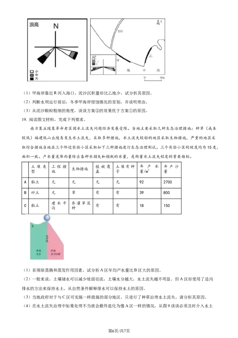 2024年高考地理试卷（福建）（空白卷）_地理历年高考真题_新&middot;Word版2008-2025&middot;高考地理真题_地理（按年份分类）2008-2025_2024&middot;地理高考真题