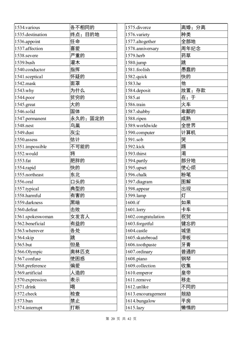 英语94高中英语3500词（乱序版）_S054高中英语备考必备学习资料包