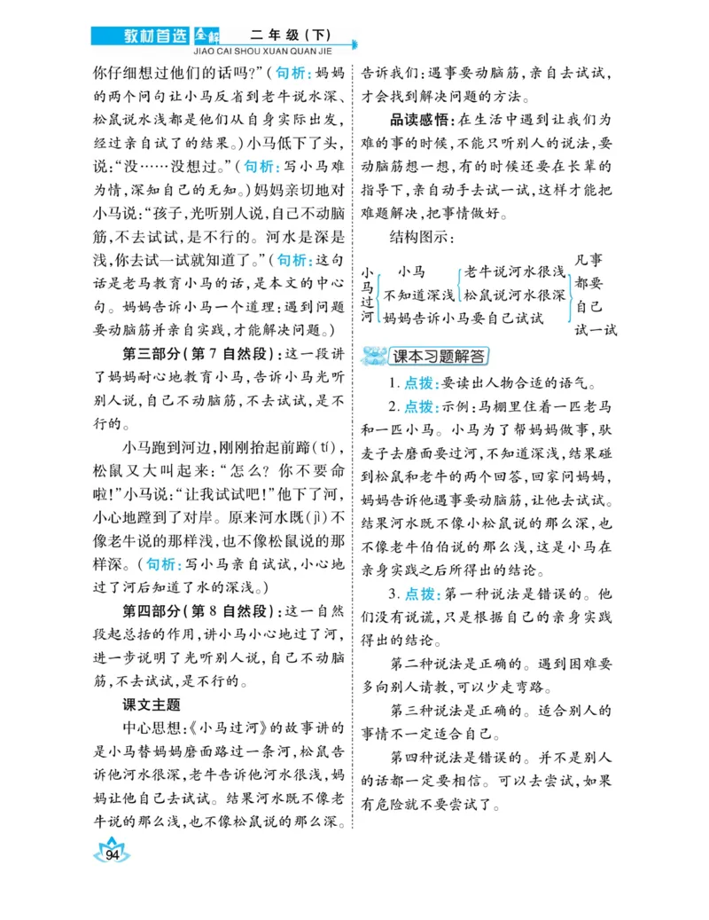 《教材首选全解》语文2年级下册（RJ）_二年级上下册资料_小学二年级学习资料-25年更新版_2-02、小学二年级语文下册_2-2-2、练习题、作业、试题、试卷_电子册类_教材解读