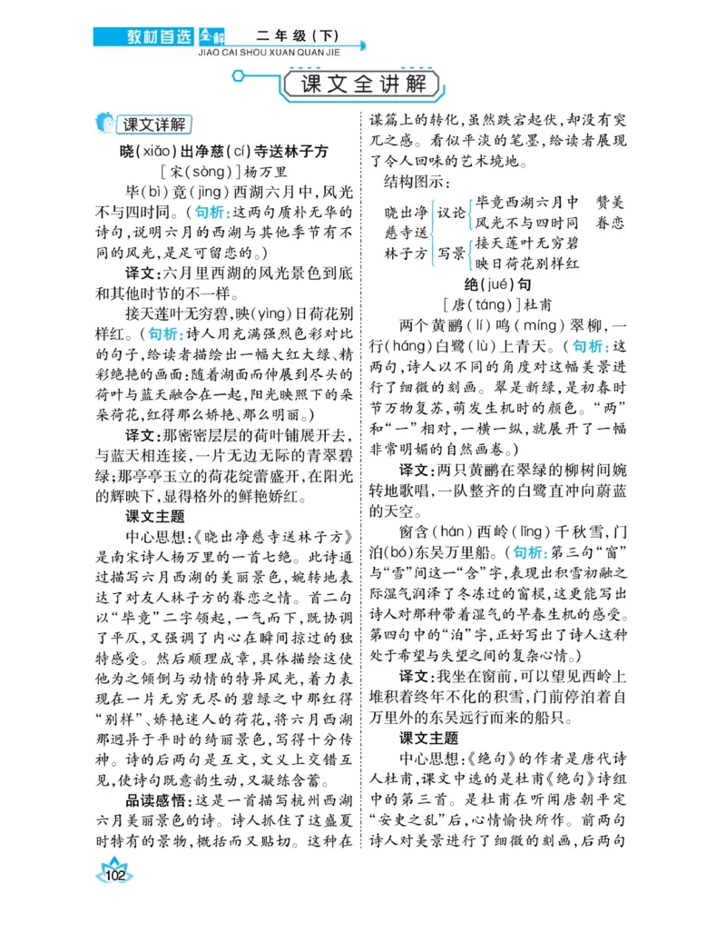 《教材首选全解》语文2年级下册（RJ）_二年级上下册资料_小学二年级学习资料-25年更新版_2-02、小学二年级语文下册_2-2-2、练习题、作业、试题、试卷_电子册类_教材解读