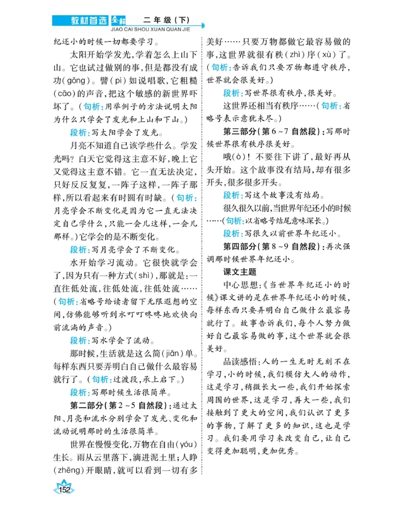 《教材首选全解》语文2年级下册（RJ）_二年级上下册资料_小学二年级学习资料-25年更新版_2-02、小学二年级语文下册_2-2-2、练习题、作业、试题、试卷_电子册类_教材解读