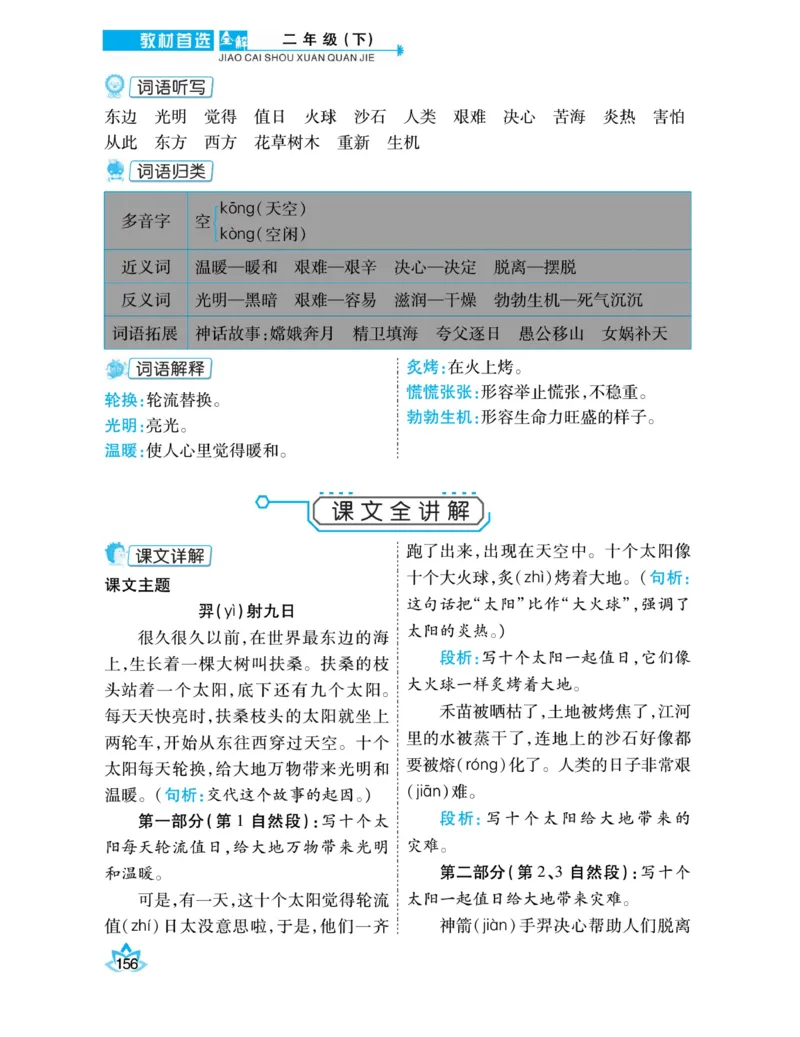 《教材首选全解》语文2年级下册（RJ）_二年级上下册资料_小学二年级学习资料-25年更新版_2-02、小学二年级语文下册_2-2-2、练习题、作业、试题、试卷_电子册类_教材解读