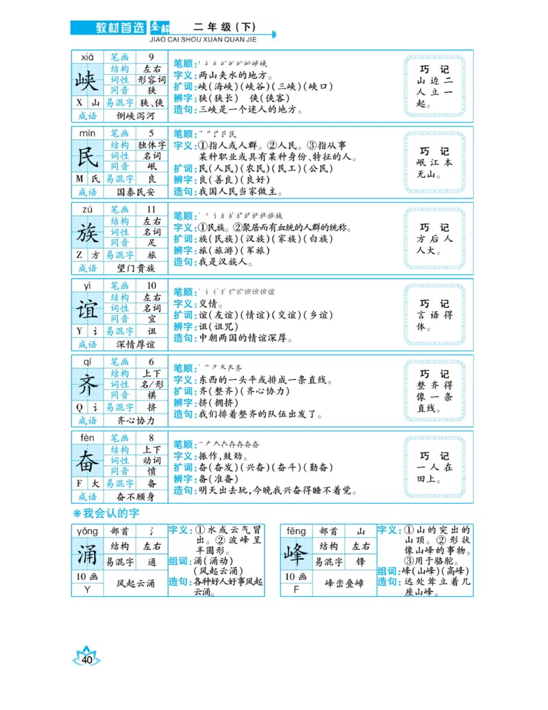 《教材首选全解》语文2年级下册（RJ）_二年级上下册资料_小学二年级学习资料-25年更新版_2-02、小学二年级语文下册_2-2-2、练习题、作业、试题、试卷_电子册类_教材解读