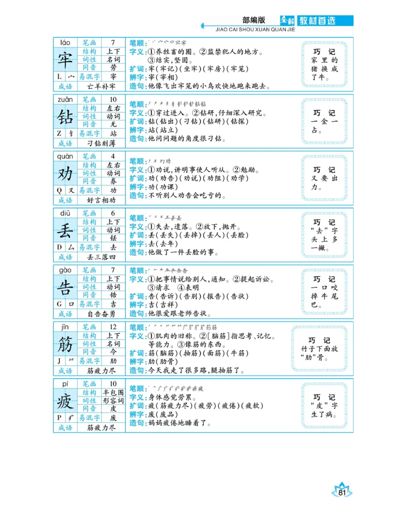 《教材首选全解》语文2年级下册（RJ）_二年级上下册资料_小学二年级学习资料-25年更新版_2-02、小学二年级语文下册_2-2-2、练习题、作业、试题、试卷_电子册类_教材解读