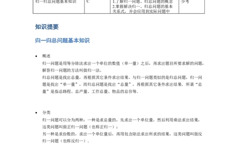 《应用题》经典归一归总问题基本知识-0星题（含解析）全国通用版_小学数学母题大全一二三四五六年级上下册一题多解题母题解_《经典应用题》（含详解）