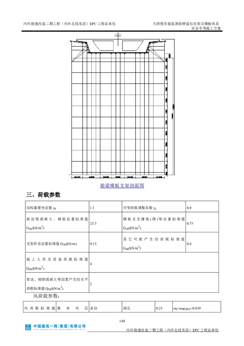 大跨度多箱室高架桥盘扣支架及模板体系安全专项施工方案_2021-2023年优秀施组方案_施工方案_襄阳内环线项目大跨度多箱室高架桥盘扣支架及模板体系安全专项施工方案_1、施工方案