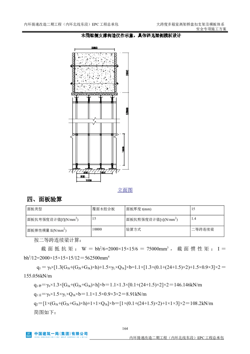 大跨度多箱室高架桥盘扣支架及模板体系安全专项施工方案_2021-2023年优秀施组方案_施工方案_襄阳内环线项目大跨度多箱室高架桥盘扣支架及模板体系安全专项施工方案_1、施工方案