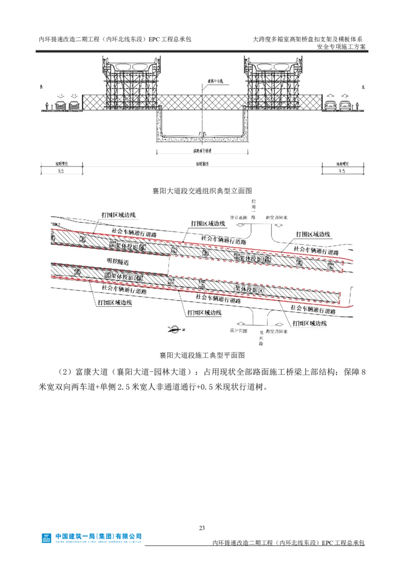 大跨度多箱室高架桥盘扣支架及模板体系安全专项施工方案_2021-2023年优秀施组方案_施工方案_襄阳内环线项目大跨度多箱室高架桥盘扣支架及模板体系安全专项施工方案_1、施工方案