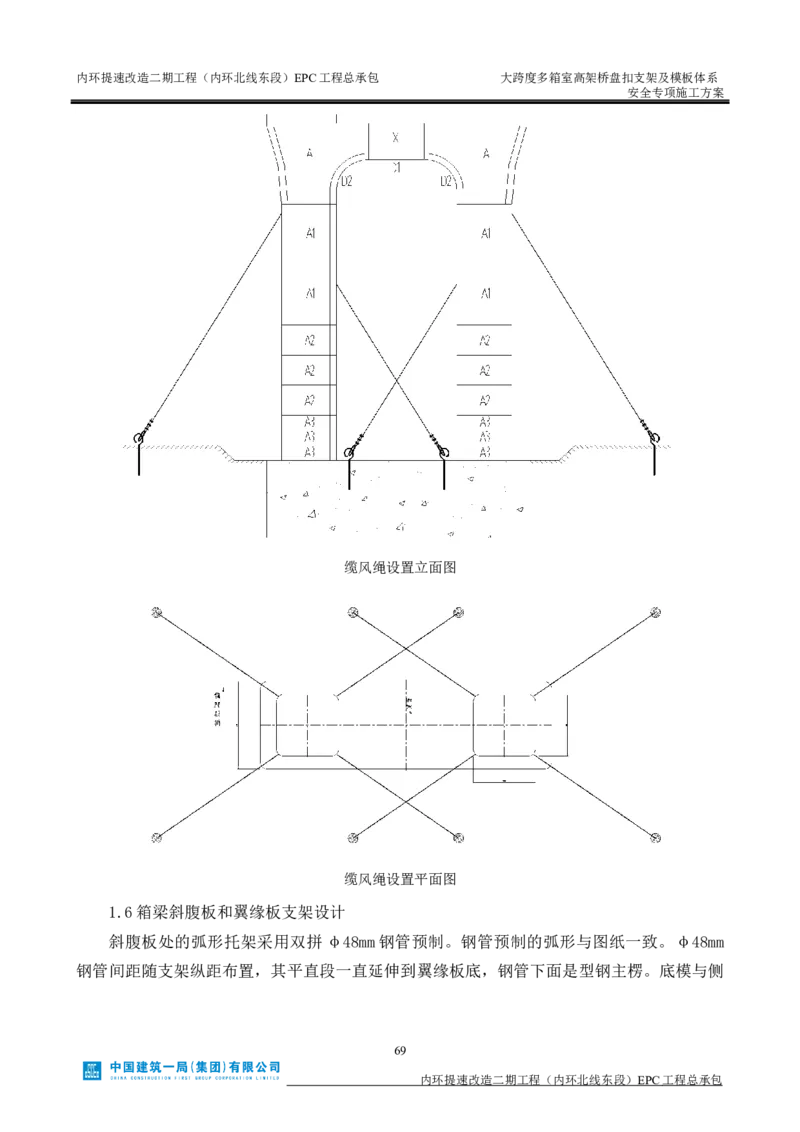 大跨度多箱室高架桥盘扣支架及模板体系安全专项施工方案_2021-2023年优秀施组方案_施工方案_襄阳内环线项目大跨度多箱室高架桥盘扣支架及模板体系安全专项施工方案_1、施工方案