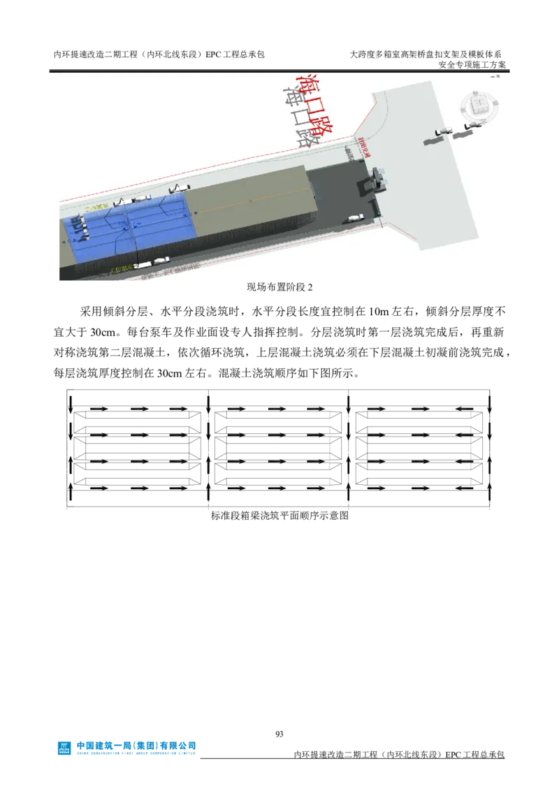 大跨度多箱室高架桥盘扣支架及模板体系安全专项施工方案_2021-2023年优秀施组方案_施工方案_襄阳内环线项目大跨度多箱室高架桥盘扣支架及模板体系安全专项施工方案_1、施工方案