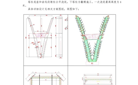 附件4：中建一局九江新建快速路工程-V型塔柱钢模板计算书-盖章_2021-2023年优秀施组方案_施工方案_方案11-新建快速路系统（一期)工程总承包（一标段）项目-矮塔斜拉桥安全专项施工方案