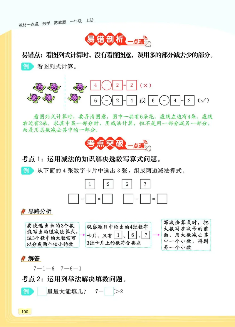 《教材一点通》数学1年级上册（SJ）_一年级上下册资料_小学一年级学习资料-25年更新版_1-03、小学一年级数学上册_苏教版_10、电子书籍