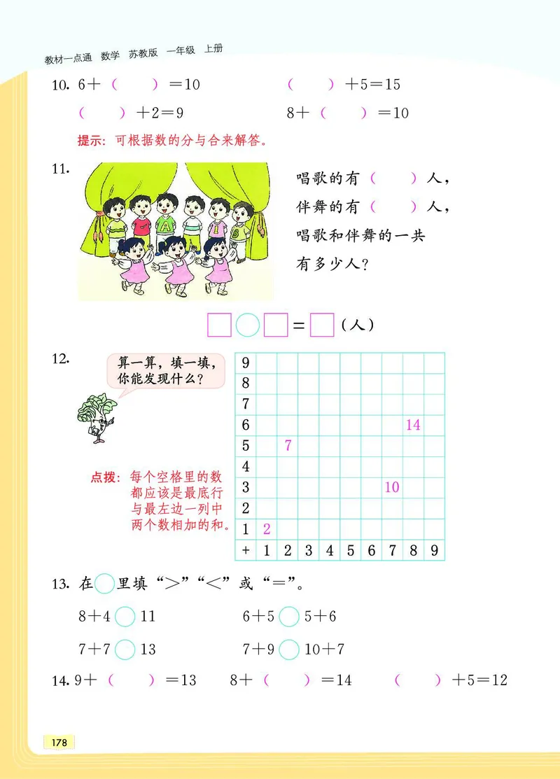 《教材一点通》数学1年级上册（SJ）_一年级上下册资料_小学一年级学习资料-25年更新版_1-03、小学一年级数学上册_苏教版_10、电子书籍