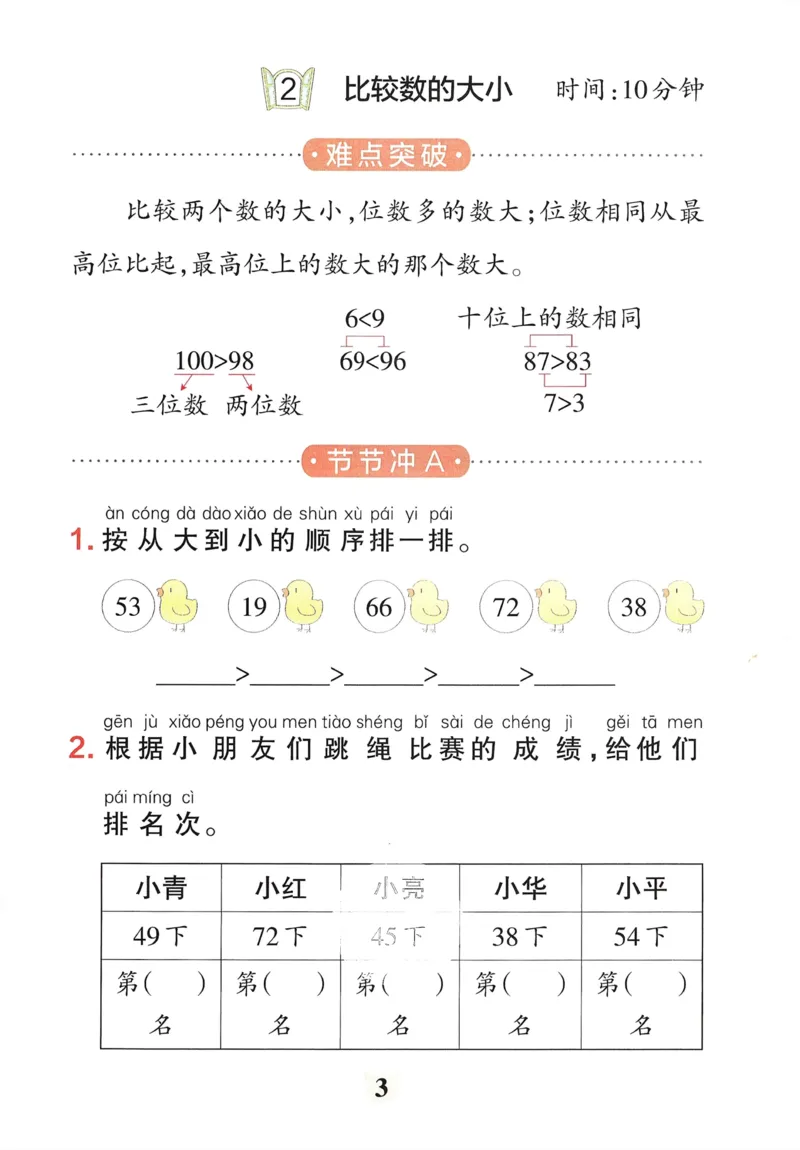《小学学霸冲A卷》提优训练（24春）数学1年级下册（54QD）_一年级上下册资料_小学一年级学习资料-25年更新版_1-04、小学一年级数学下册_1-4-2、练习题、作业、试题、试卷_青岛54版_电子册类