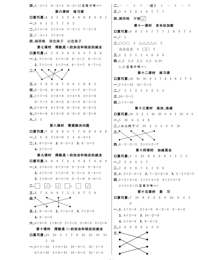 《夺冠新课堂》数学1年级上册（SJ）_一年级上下册资料_小学一年级学习资料-25年更新版_1-03、小学一年级数学上册_苏教版_10、电子书籍