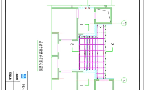 附图18--1、3、7、10#楼西侧消防连廊支撑体系安装平面图_2021-2023年优秀施组方案_施工方案_方案35-航企二期项目高空连廊模板支撑架专项施工方案_1.正文_附图